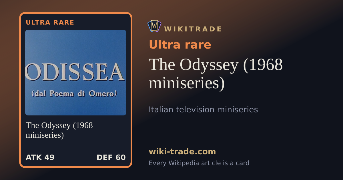 The Odyssey (1968 miniseries) — Ultra rare card