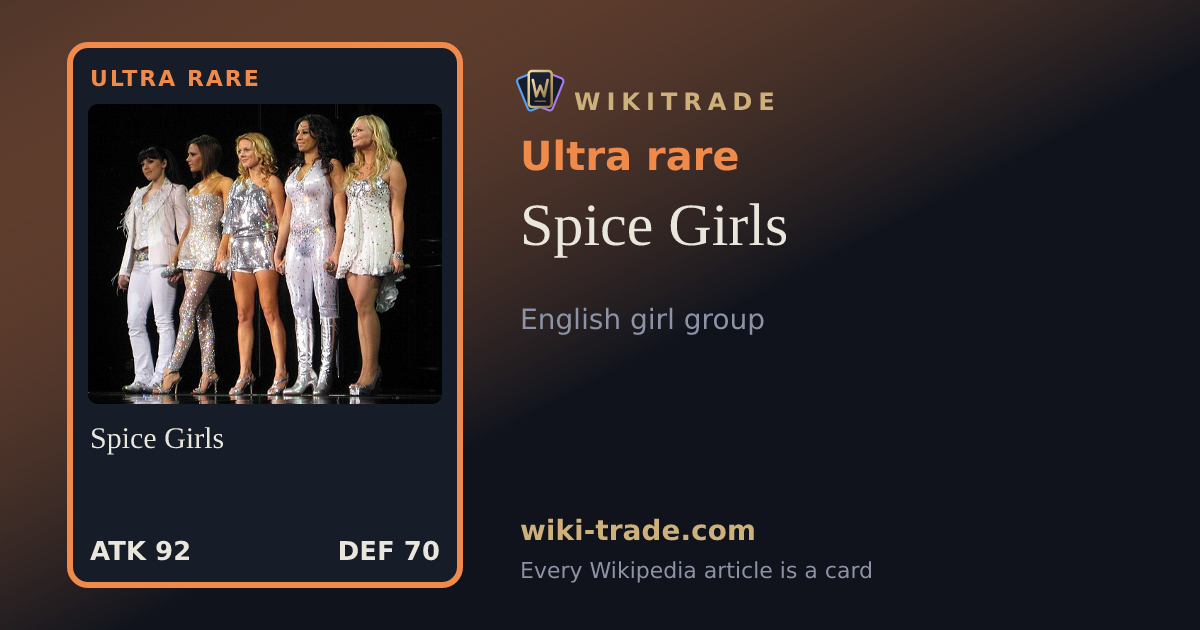 Spice Girls — Ultra rare card