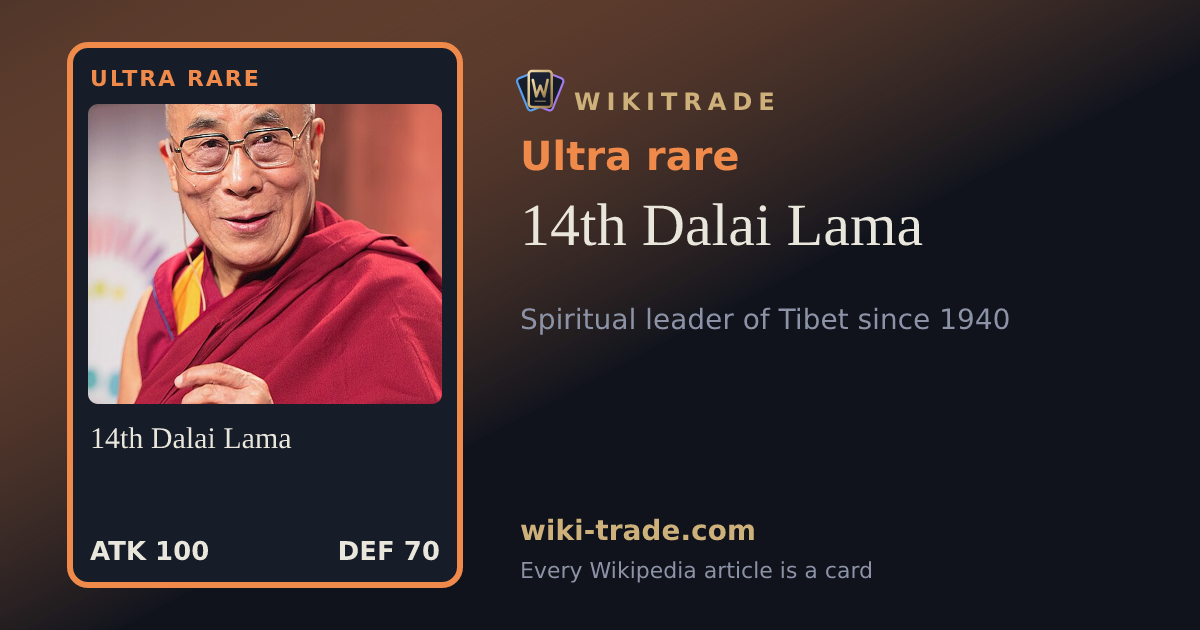 14th Dalai Lama — Ultra rare card