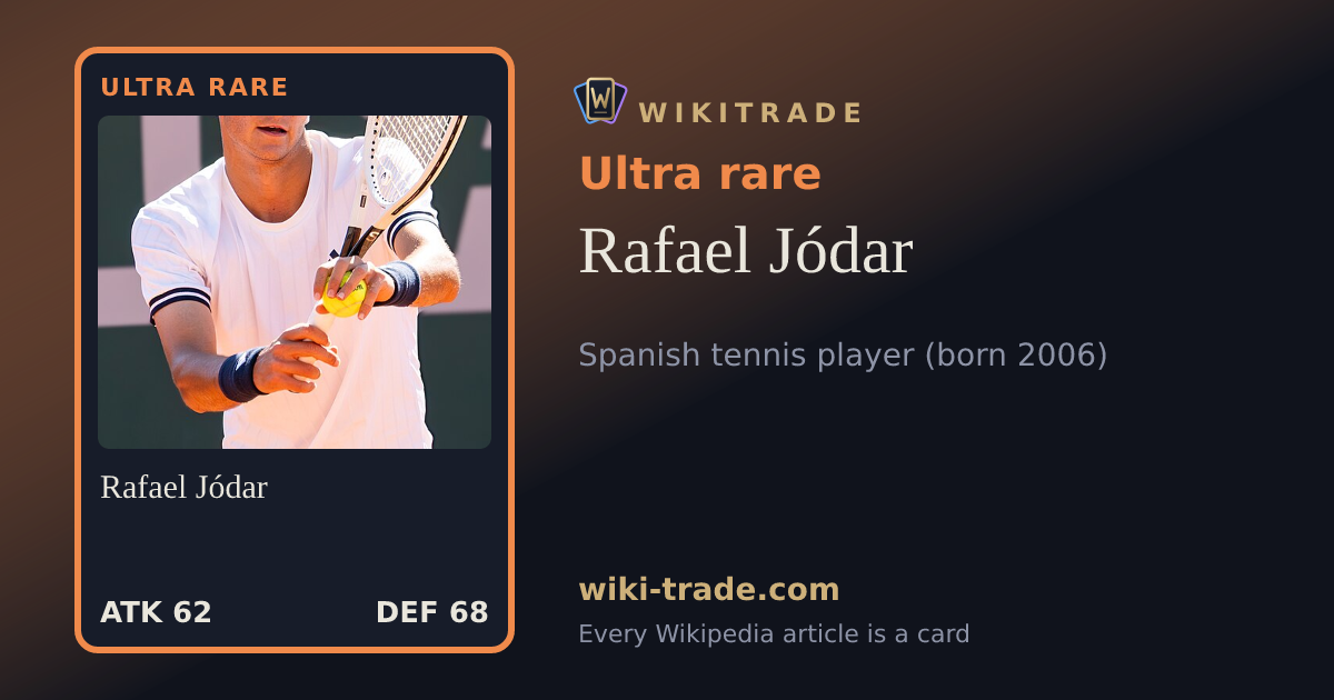 Rafael Jódar — Ultra rare card