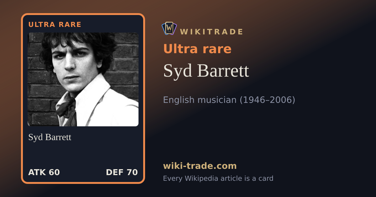 Syd Barrett — Ultra rare card