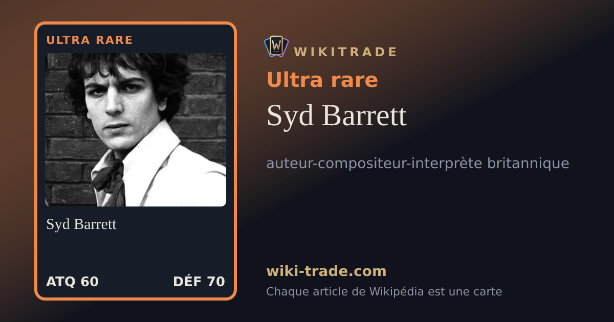 Syd Barrett — carte Ultra rare