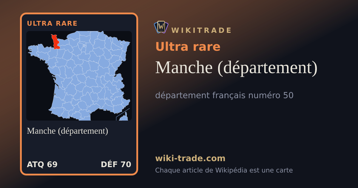 Manche (département) — carte Ultra rare