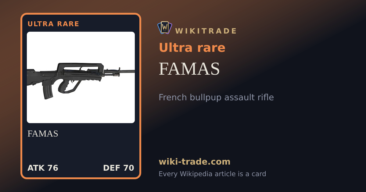 FAMAS — Ultra rare card