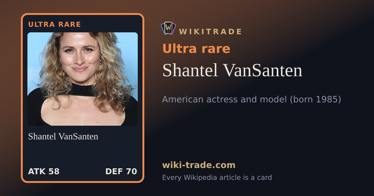 Shantel VanSanten — Ultra rare card