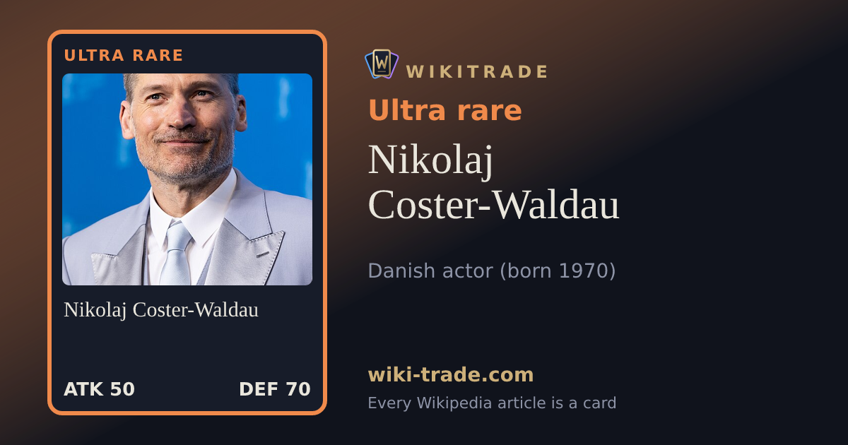 Nikolaj Coster-Waldau — Ultra rare card