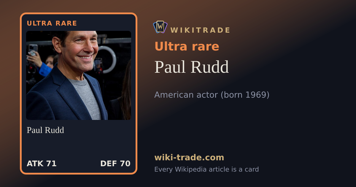 Paul Rudd — Ultra rare card