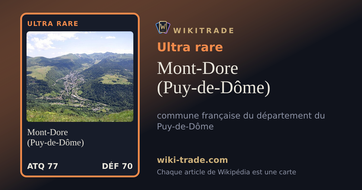 Mont-Dore (Puy-de-Dôme) — carte Ultra rare