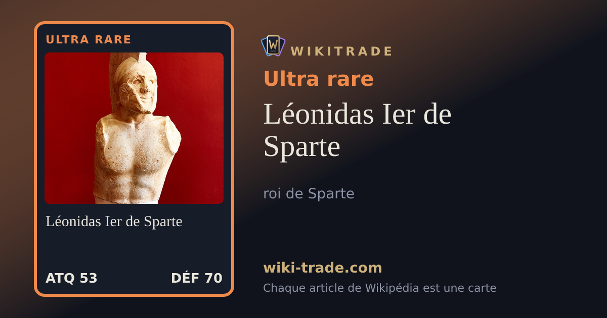 Léonidas Ier de Sparte — carte Ultra rare