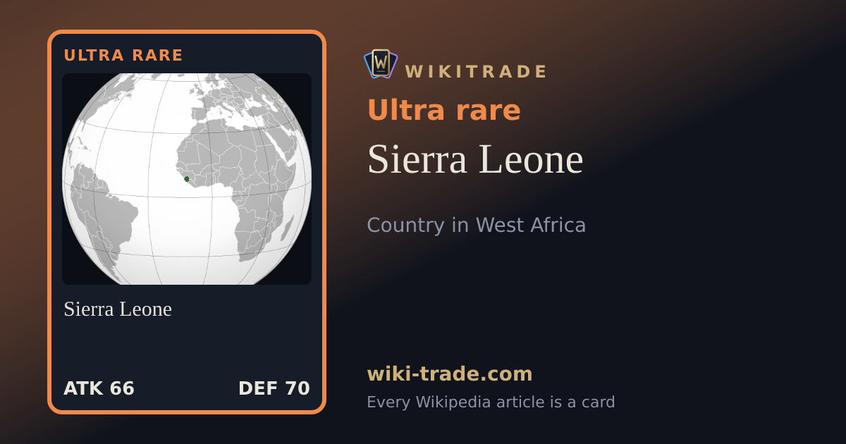 Sierra Leone — Ultra rare card