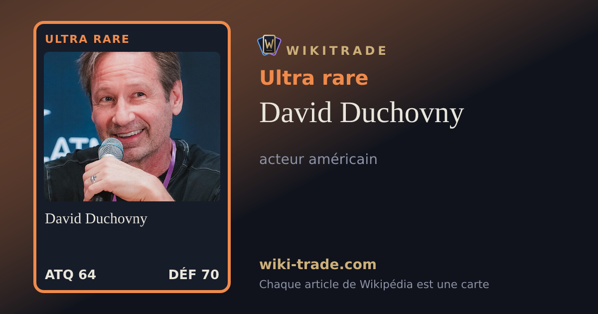 David Duchovny — carte Ultra rare