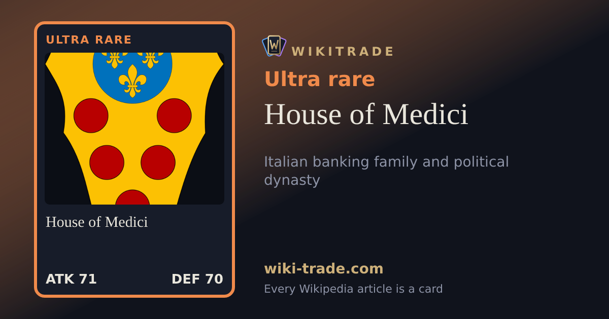House of Medici — Ultra rare card