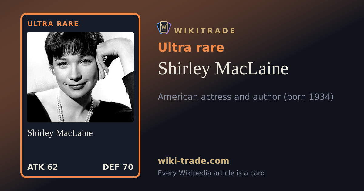 Shirley MacLaine — Ultra rare card