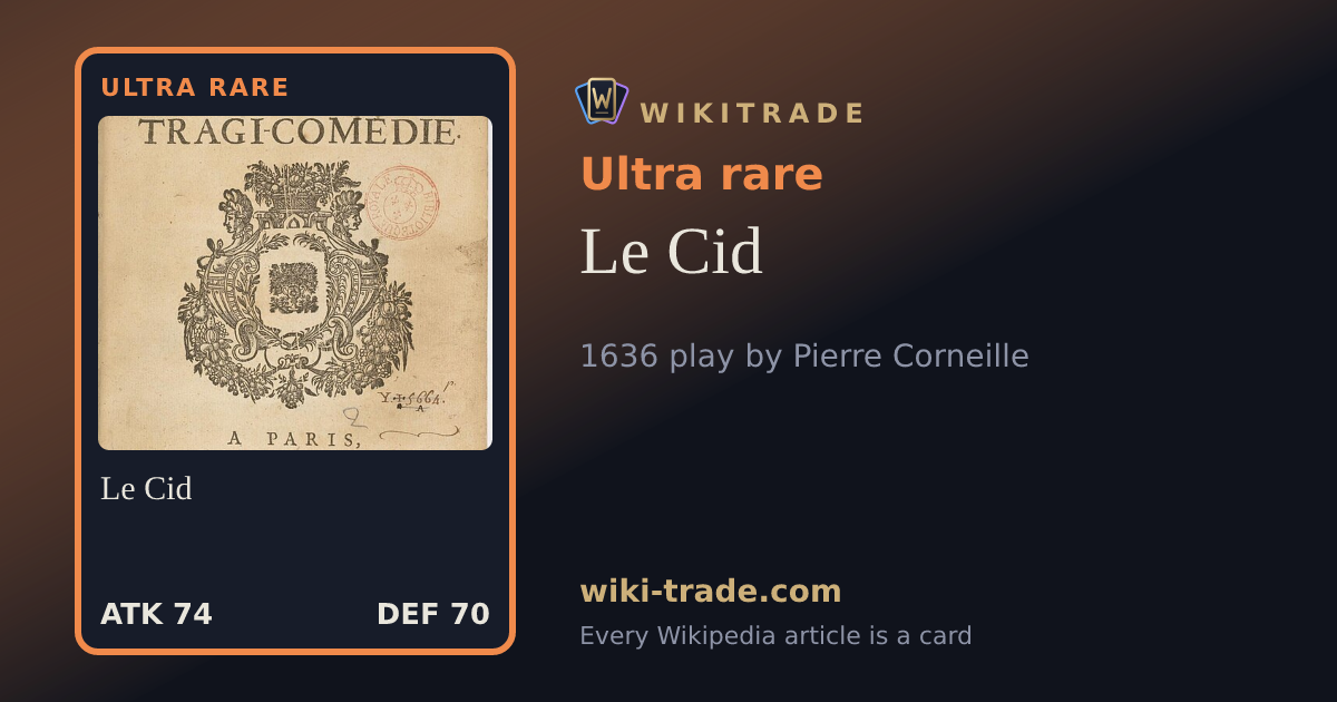 Le Cid — Ultra rare card