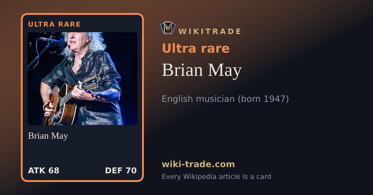 Brian May — Ultra rare card