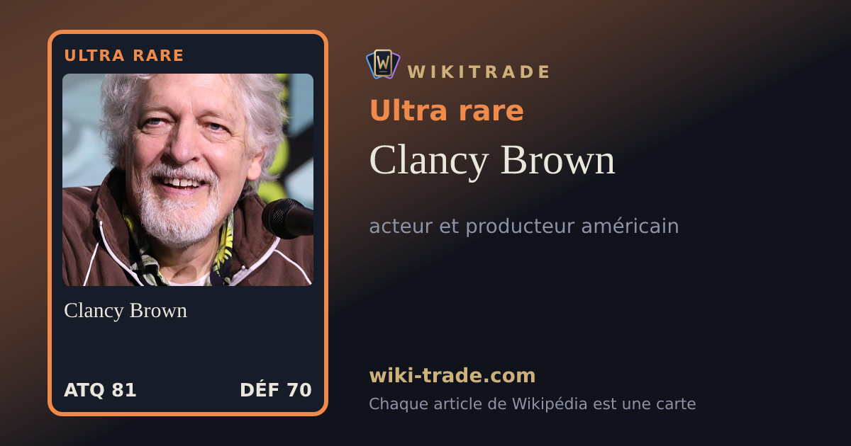 Clancy Brown — carte Ultra rare