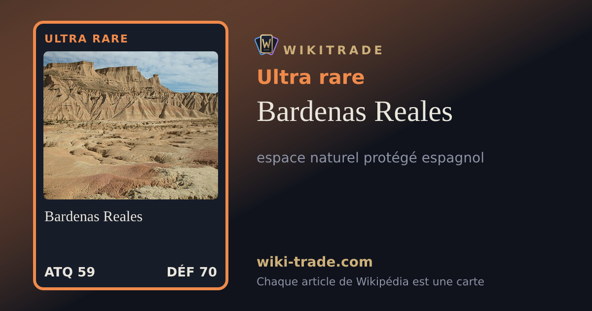 Bardenas Reales — carte Ultra rare
