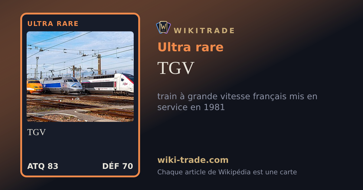 TGV — carte Ultra rare