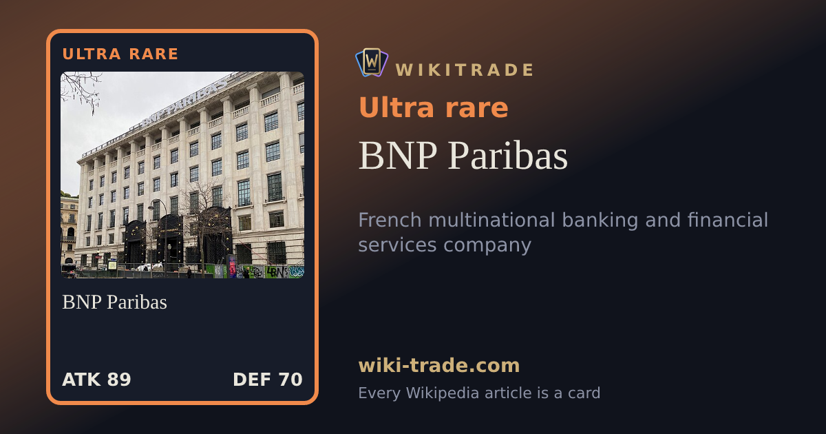 BNP Paribas — Ultra rare card