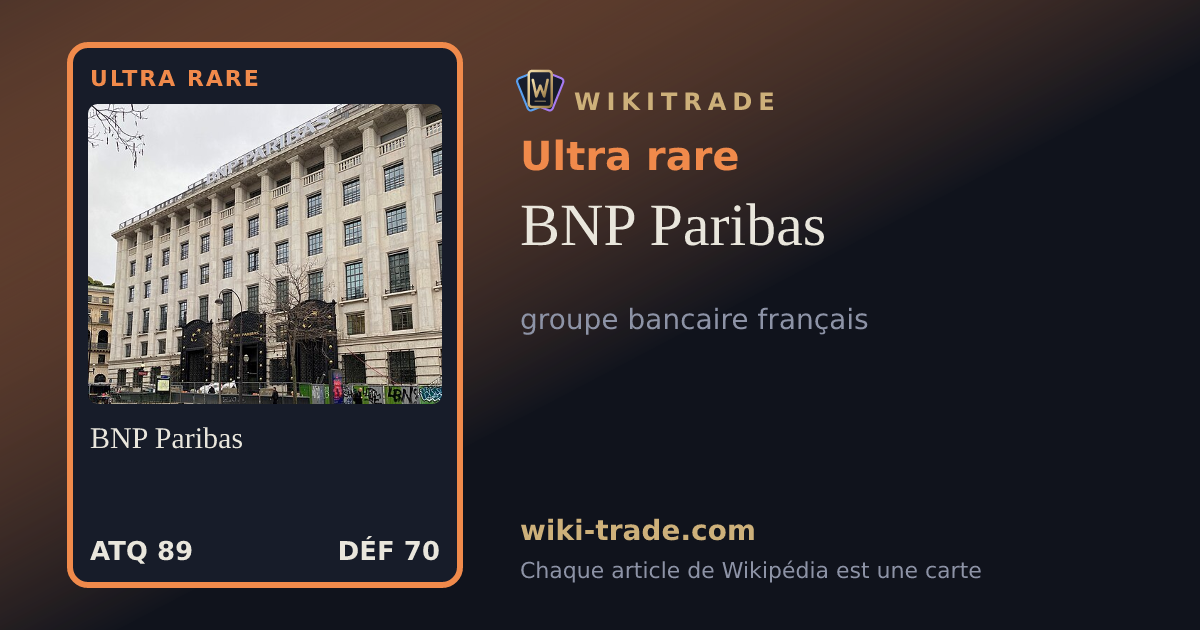BNP Paribas — carte Ultra rare