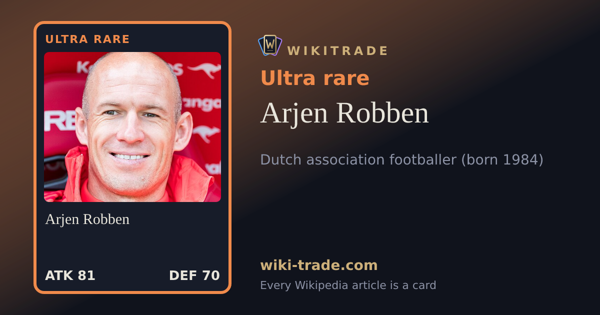 Arjen Robben — Ultra rare card