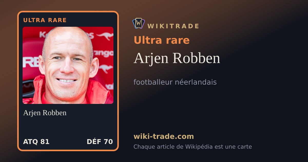 Arjen Robben — carte Ultra rare