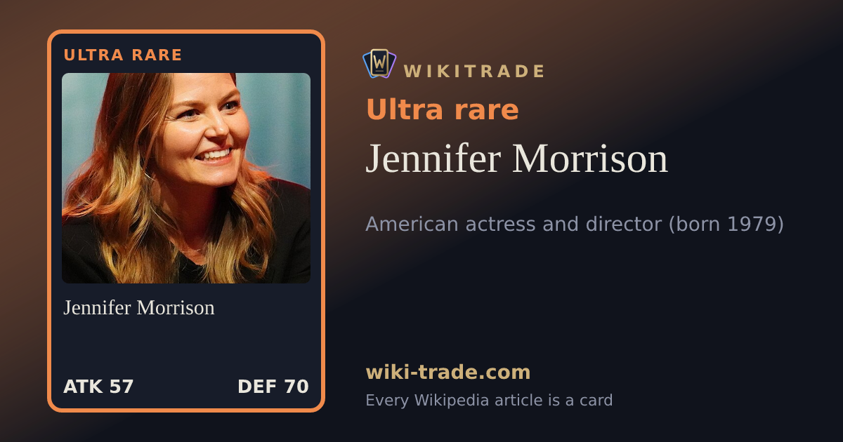 Jennifer Morrison — Ultra rare card