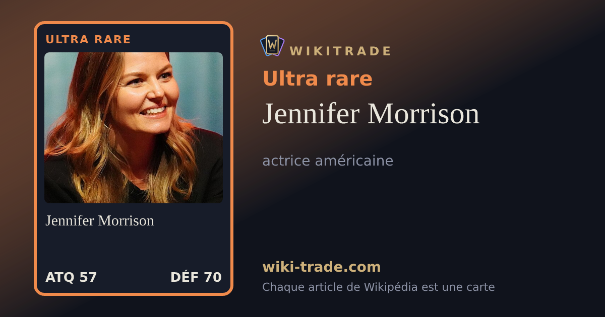 Jennifer Morrison — carte Ultra rare