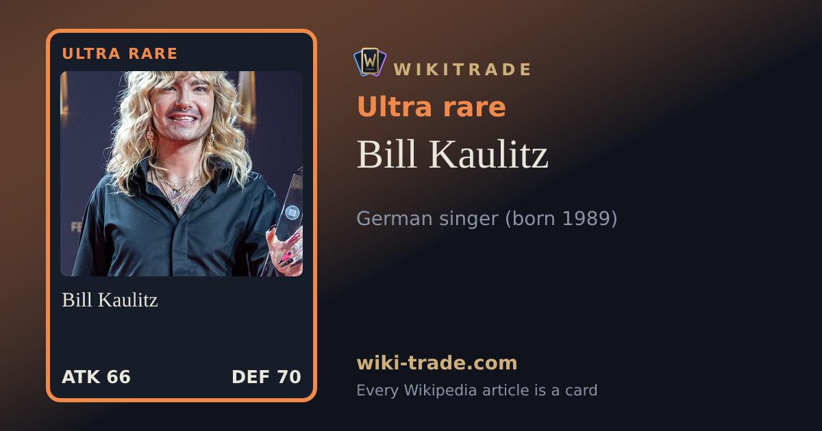 Bill Kaulitz — Ultra rare card