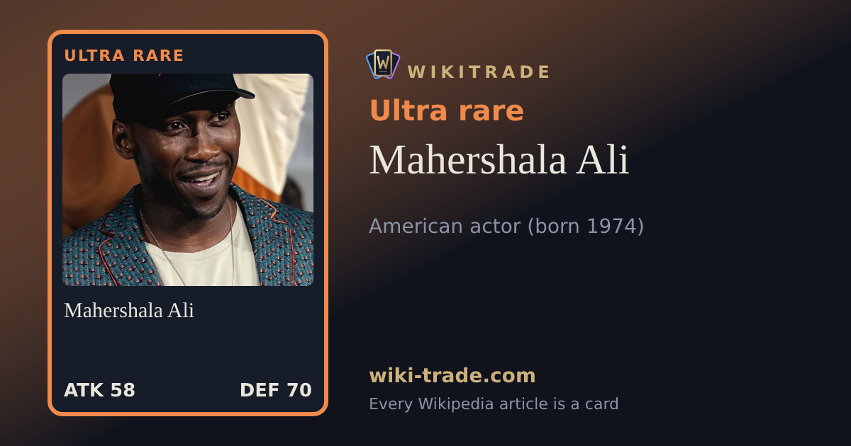 Mahershala Ali — Ultra rare card