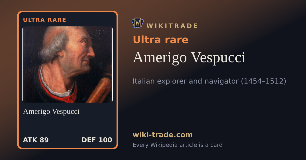 Amerigo Vespucci — Ultra rare card