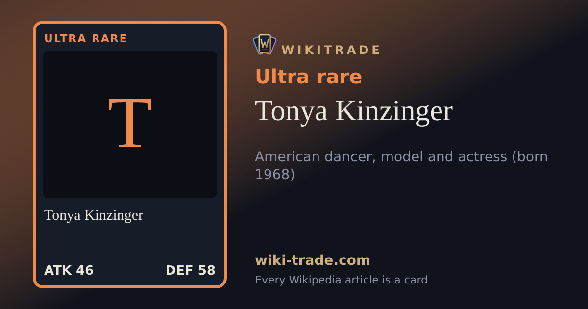 Tonya Kinzinger — Ultra rare card