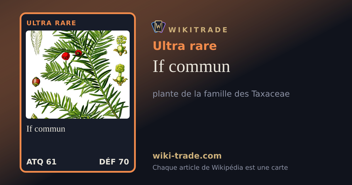 If commun — carte Ultra rare