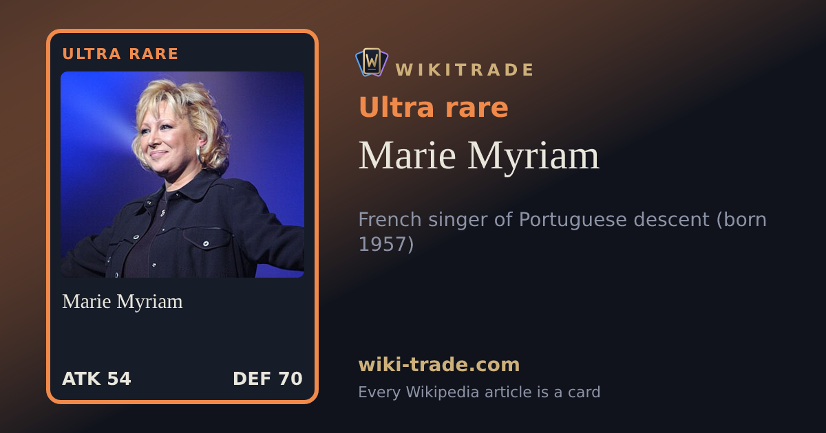 Marie Myriam — Ultra rare card