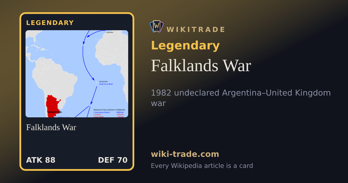 Falklands War — Legendary card