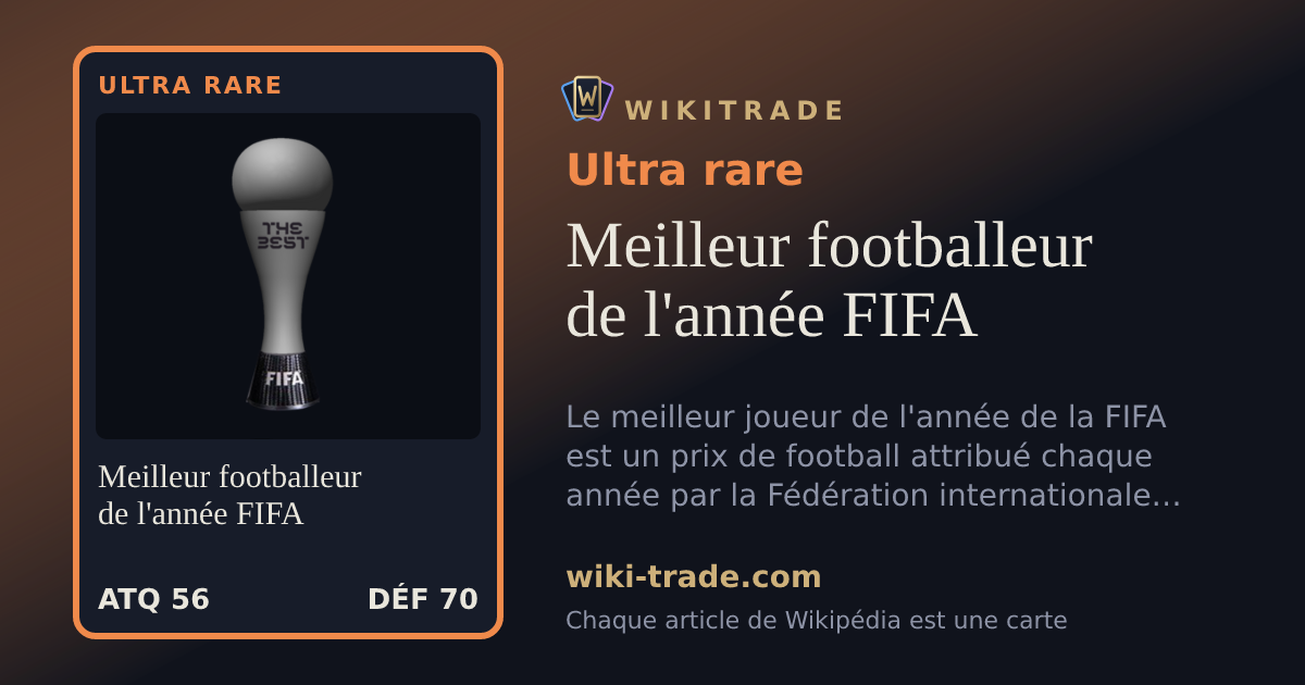 Meilleur footballeur de l'année FIFA — carte Ultra rare