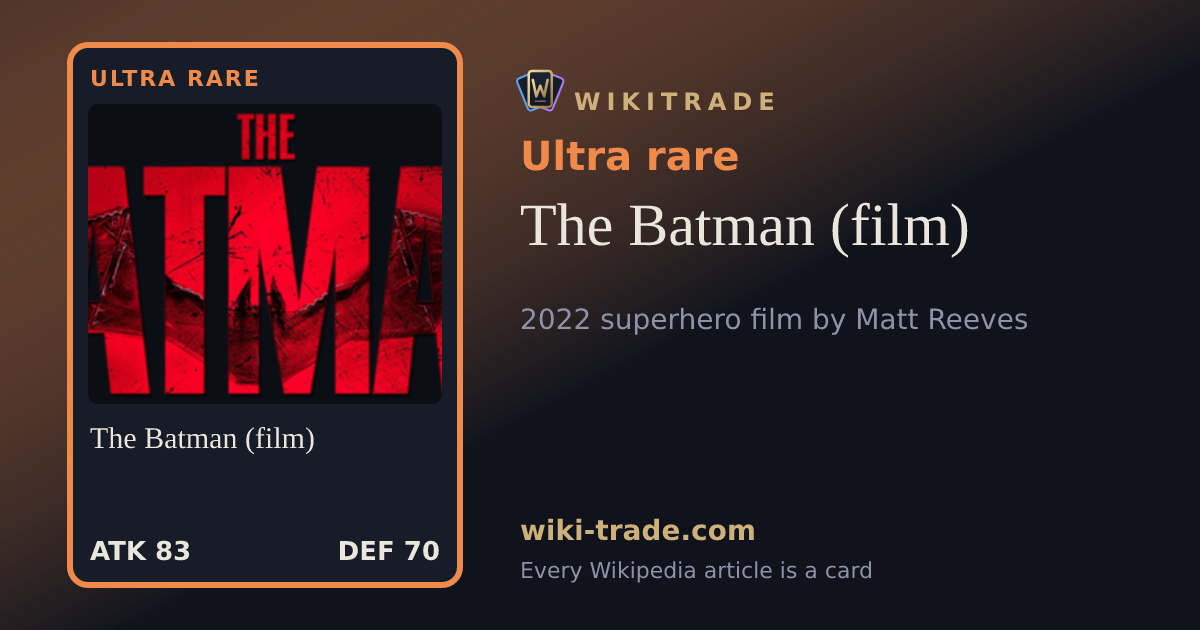 The Batman (film) — Ultra rare card