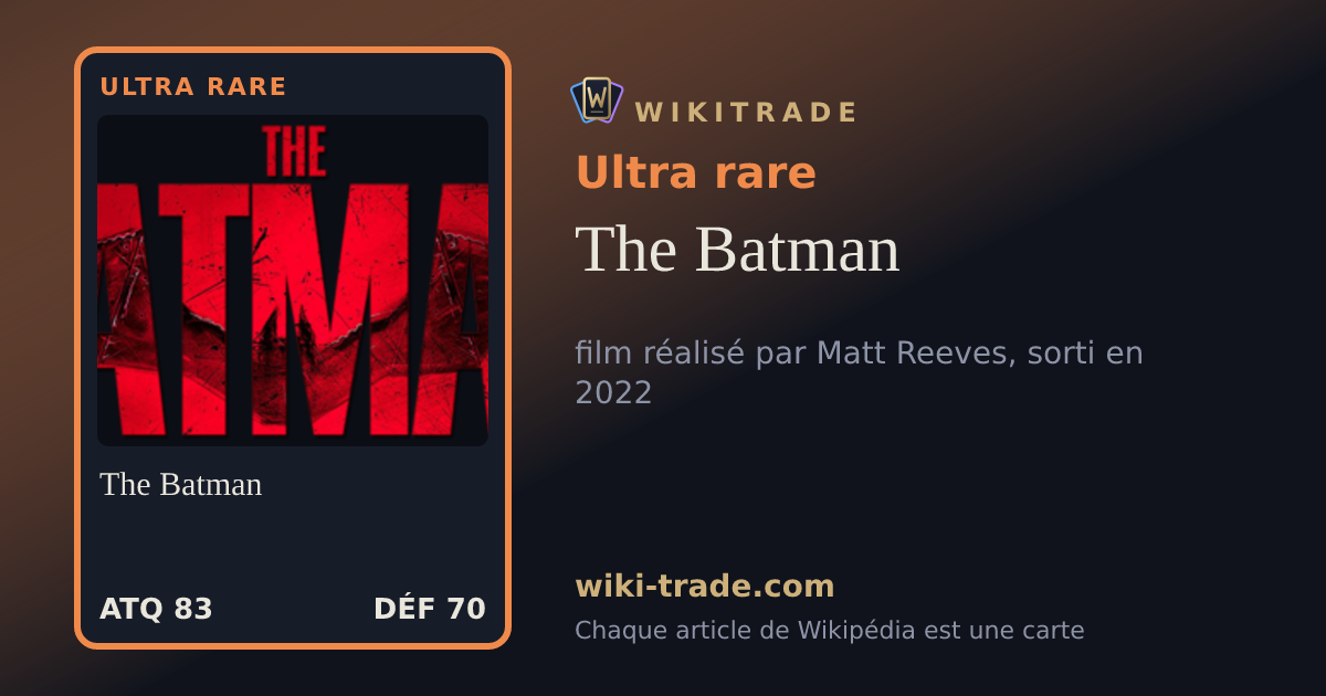 The Batman — carte Ultra rare
