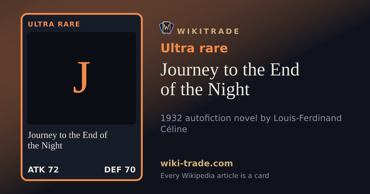 Journey to the End of the Night — Ultra rare card