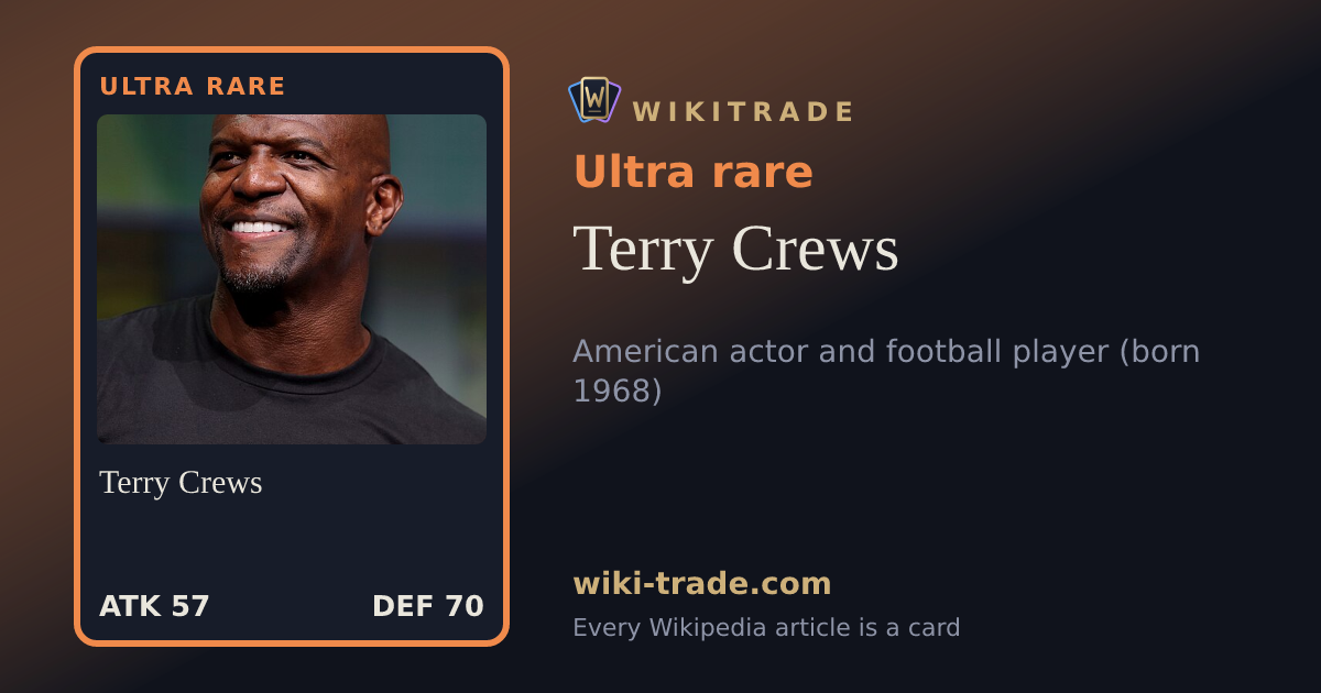 Terry Crews — Ultra rare card