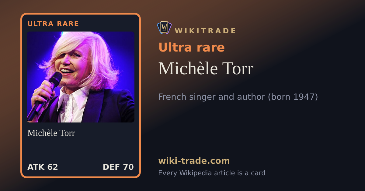 Michèle Torr — Ultra rare card