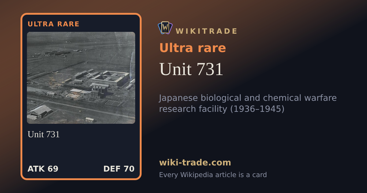 Unit 731 — Ultra rare card