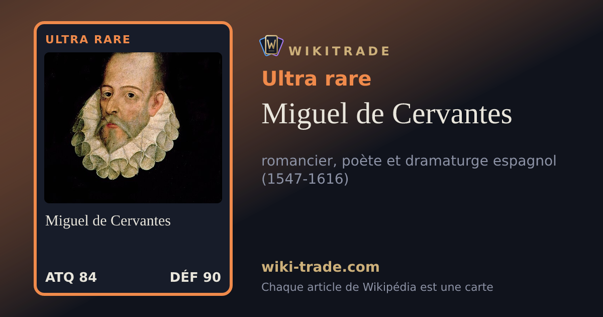Miguel de Cervantes — carte Ultra rare