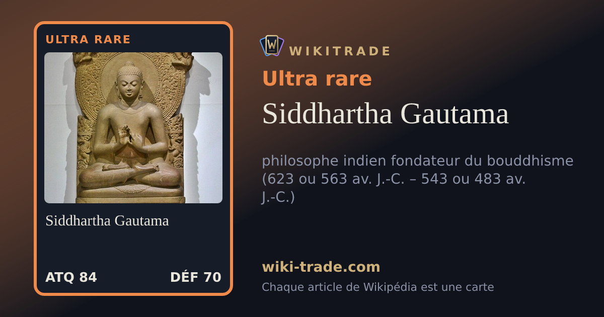 Siddhartha Gautama — carte Ultra rare