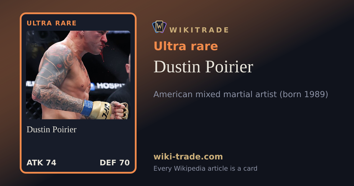 Dustin Poirier — Ultra rare card