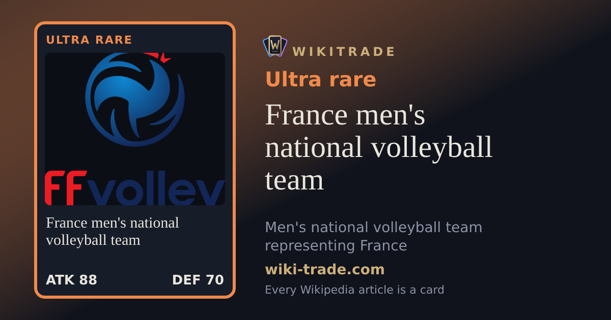 France men's national volleyball team — Ultra rare card