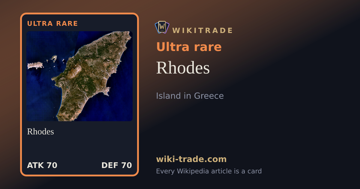 Rhodes — Ultra rare card