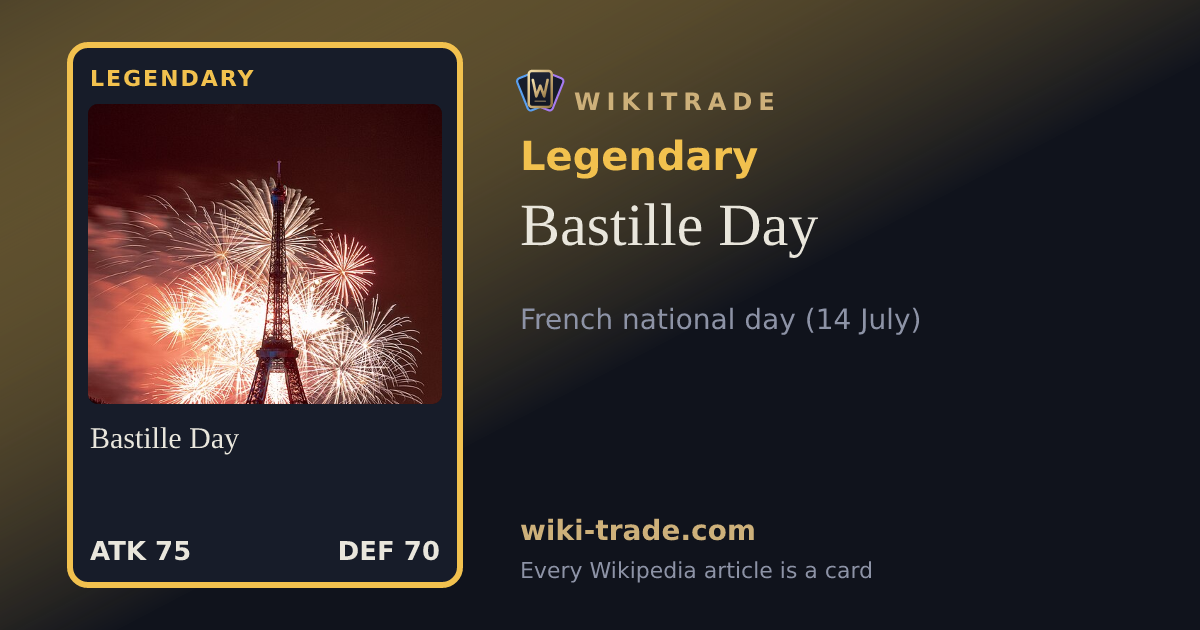 Bastille Day — Legendary card