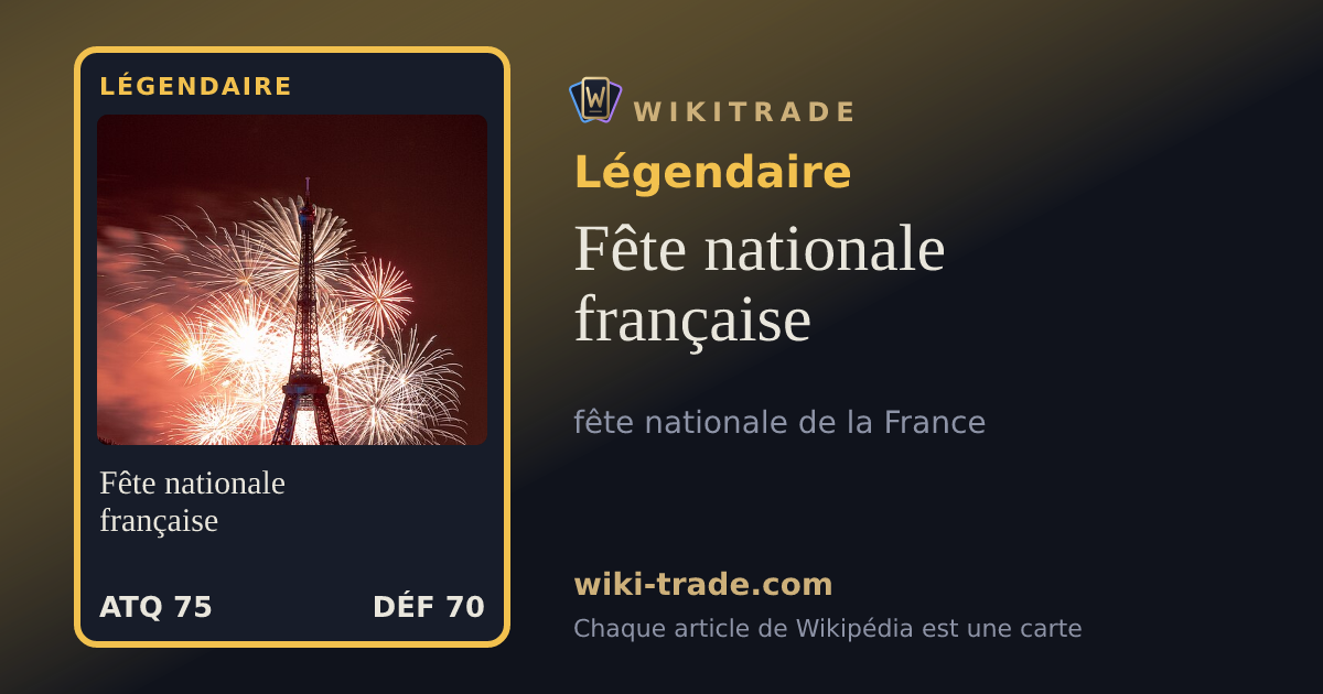 Fête nationale française — carte Légendaire