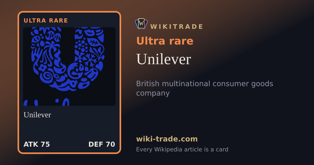 Unilever — Ultra rare card